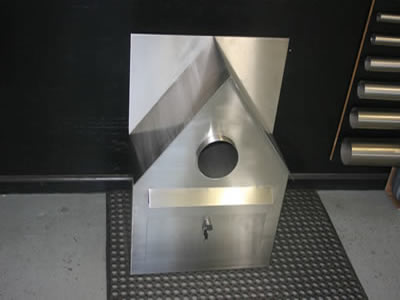Stainless steel letter box