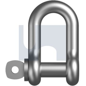Captive Pin D Shackle Gr316 M6