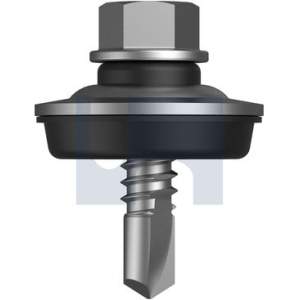 Hex Self Drilling Screw Gr304 Bi-Metal 14Gx25mm with Seal