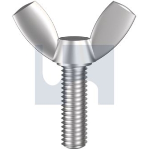 Metal Thread Wing Screw Gr304 M6x25