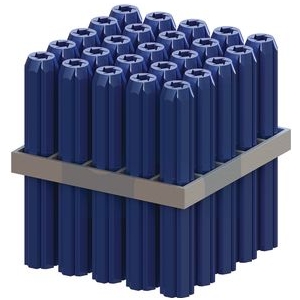 Star Plug Plastic Frame Pack 35x8 Blue
