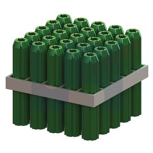 Star Plug Plastic Frame Pack 35x7 Green