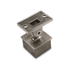 Adjustable Rail Support Flat 50.8mm Square Gr316 Satin