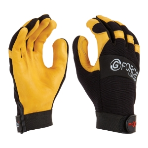 G-Force Leather Mechanics Glove with Leather Palm - X Large